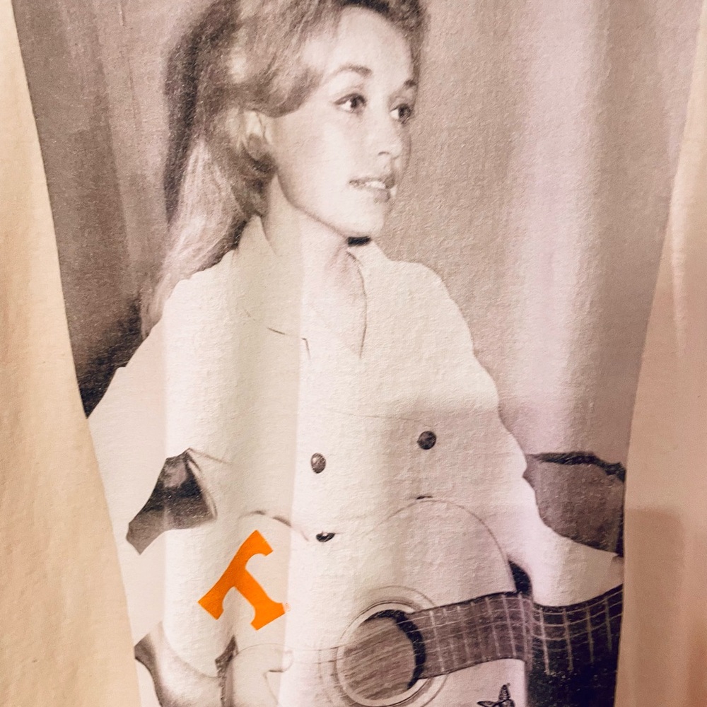 Dolly Parton Graphic T-Shirt with Guitar